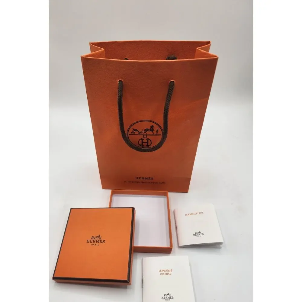 Hermes Empty Box with Pamphlets and Gift Bag.